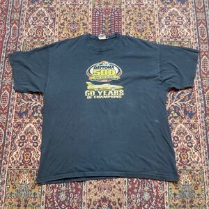 Daytona 500 50 Years of Champions NASCAR T Shirt 2008 Black 2XL winners black‎